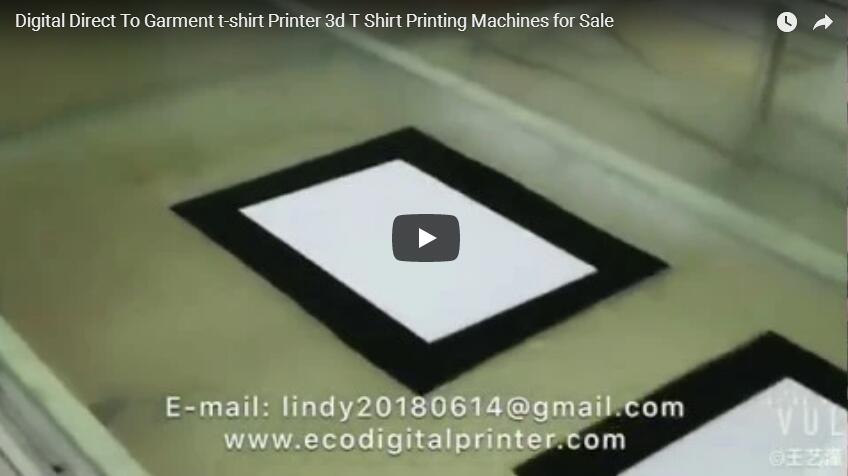 Digital Direct To Garment t-shirt Printer 3d T Shirt Printing Machines